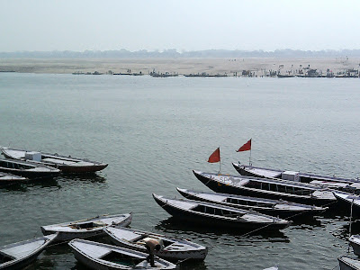 Boats on Ganga River