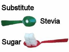 tukar gula kepada stevia