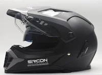 Cargloss SIRCON SUPERMOTO Helm Full Face - Deep Black SG