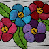 stain glass "forget me not" (Wall Hanging)
