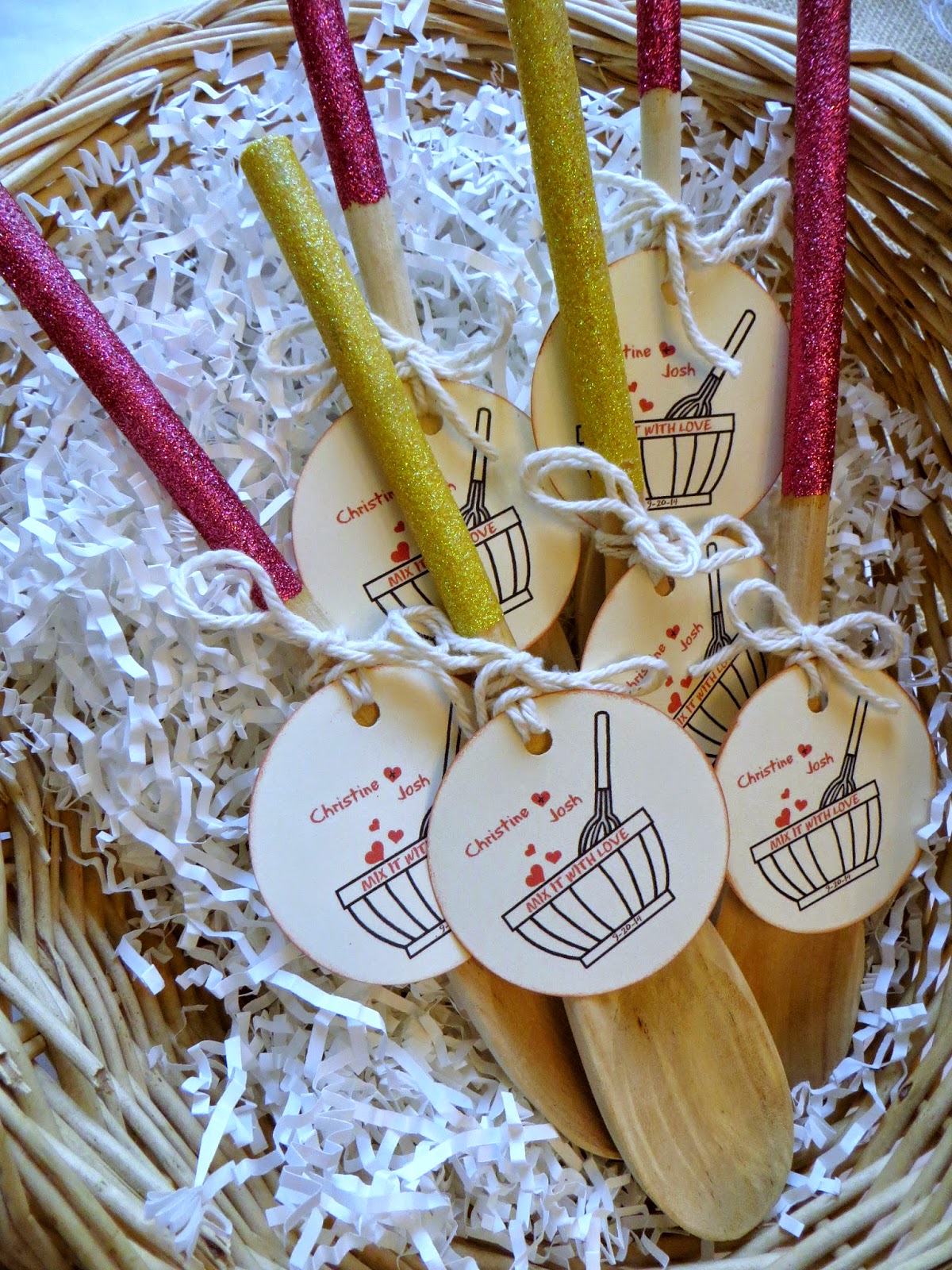 Crafty in Crosby: Bridal Shower Favors - Mix it With Love