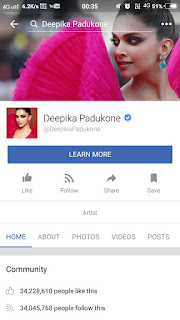 Deepika Padukone facbook 