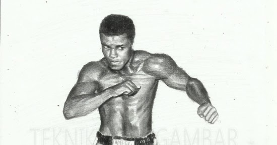 Cara Menggambar Muhammad Ali Dengan