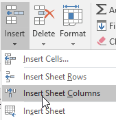 Gambar Insert Sheet Column