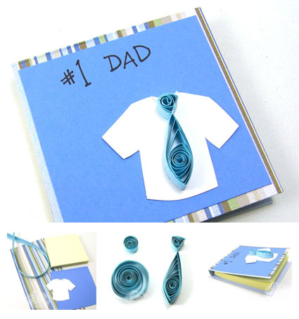 Stockade's Blog: Father's Day Gift - Quilled Card