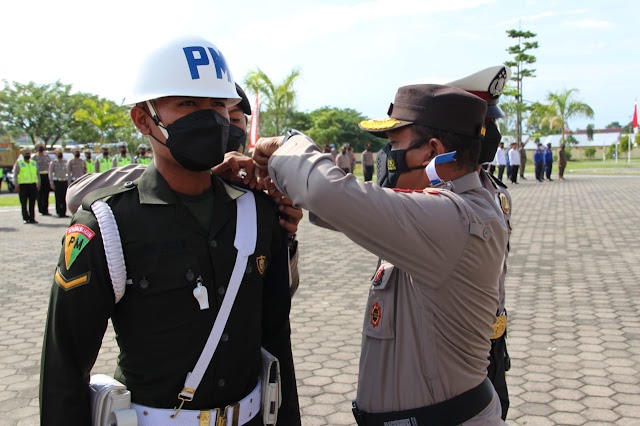 Polda Papua Barat Laksanakan Apel Gelar Pasukan Operasi Patuh Mansinam Tahun 2022