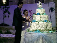 The cake cutting ceremony