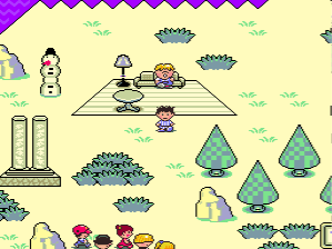 Ness finds himself in Magicant, a realm of dreams in EarthBound.