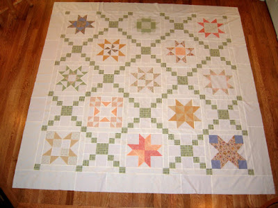 Star Quilt Along top