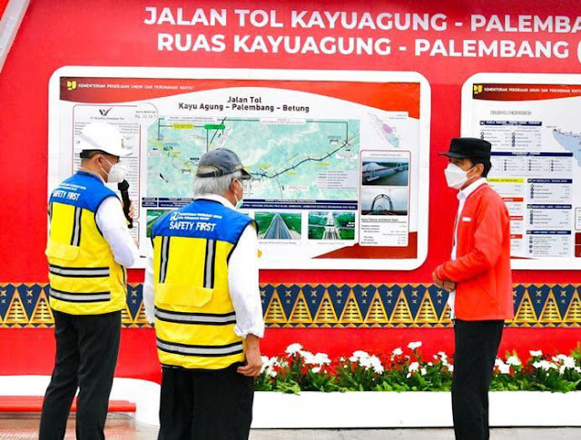 Jokowi Resmikan Ruas Tol di Sumsel. Kini dari Bakauheni ke Palembang Hanya 3,5 Jam Perjalanan