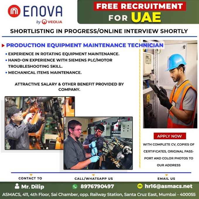 Zoom Interview for Enova Company in UAE - Free Recruitment