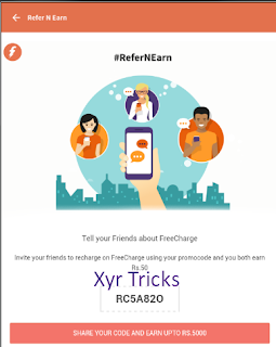 freecharge-refer-and-earn-unlimited-loot-trick-jan'16