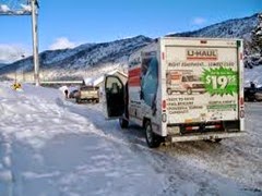 uhaul in snow
