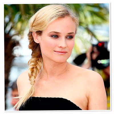 Diane Kruger Celebrity Beauty With Fishtail braid hair is suitable for use