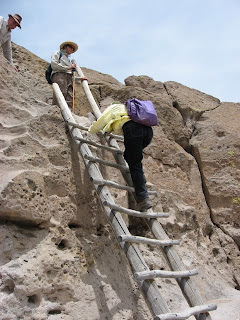 Ladder at Tsankawi, Bandelier