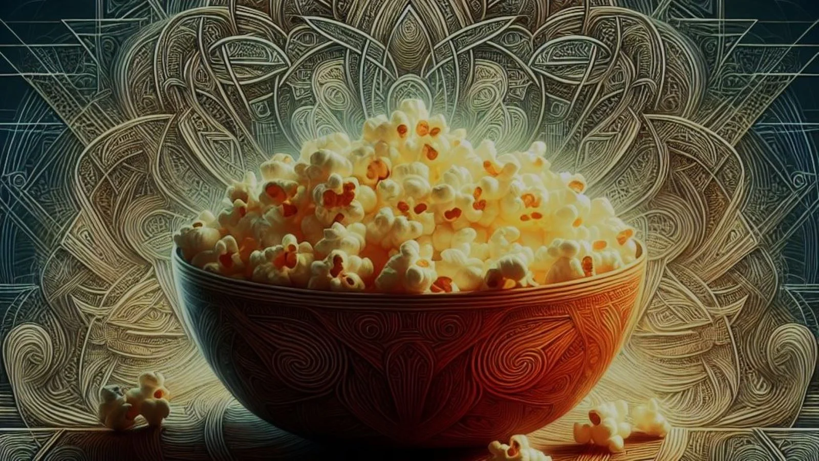 Being as I'm diabetic I can't always eat what my taste buds crave. But popcorn is a pretty harmless indulgence. At least compared to Black Forest Cake!  The Green Man