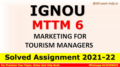 MTTM 6 Solved Assignment 2021-22