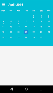How to CalendarView like Google Calendar in Android