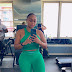 Tracy Nwapa rocks Green Ashluxe 2 piece gym gear 🇳🇬 #fitness tinubu bola Ahmed inec