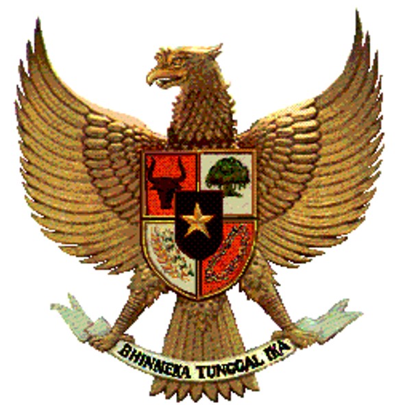 Label Stiker Garuda  Pancasila 