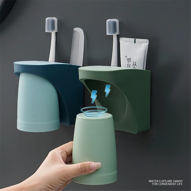 Wall Mounted Toothbrush Holder for Bathroom Buy on Amazon and Aliexpress