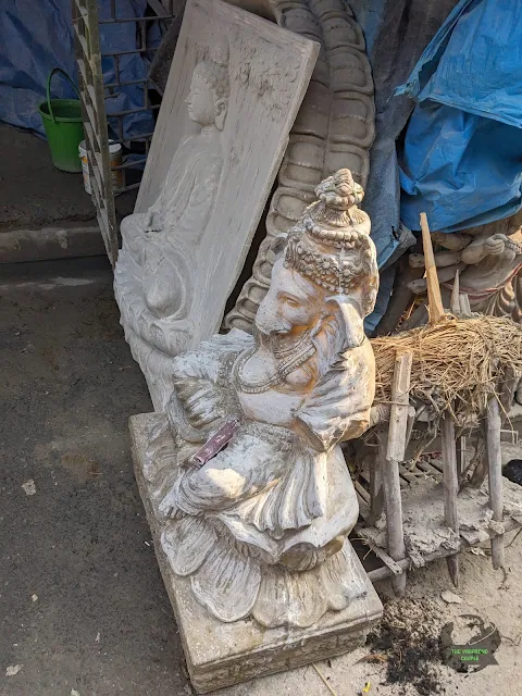 Clay idol of Lord Ganesha, Kumartuli, Kolkata