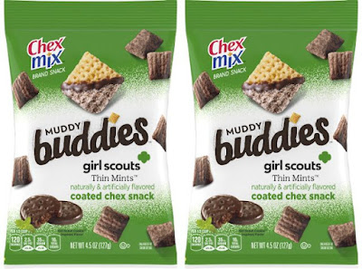 Bags of Girl Scout Thin Mints Muddy Buddies.