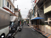 Petite rue classique de Bangkok