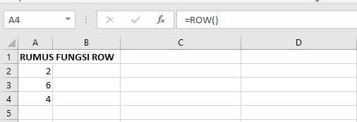 Fungsi ROW: Kegunaan, Contoh, dan Langkah-Langkahnya di Excel