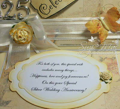 Silver Wedding card and Box