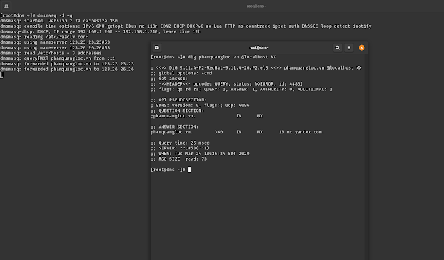 Sử dụng Domain Information Groper (dig) và cách debug cơ bản dnsmasq