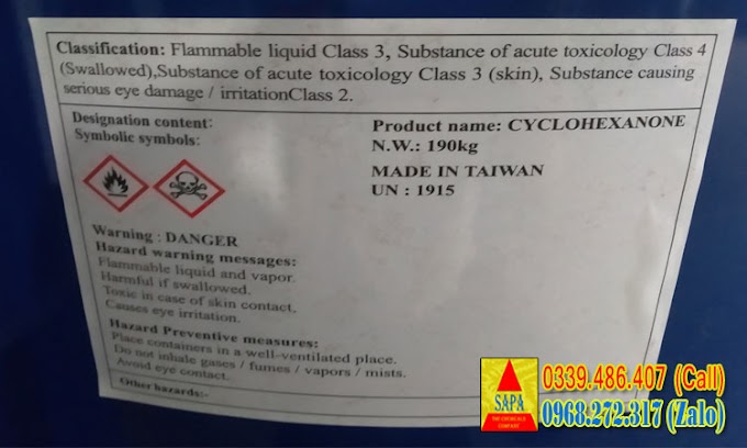 DUNG MÔI CYCLOHEXANONE (CYC)