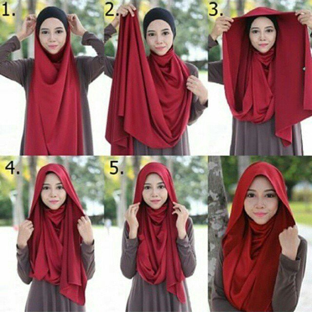 25 Inspirasi Tutorial Hijab Pashmina  Simple Terbaru 2021