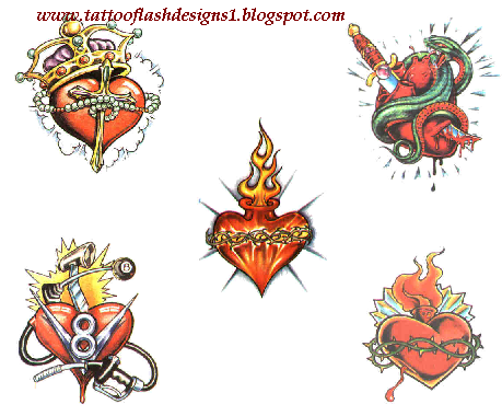 music tattoos for men. Heart Tattoos Designs For Men.