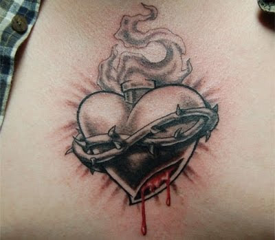 Enjoy this photo gallery of some very meaningful tattoos of the Sacred Heart