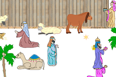 http://www.akidsheart.com/holidays/christms/nativity.htm