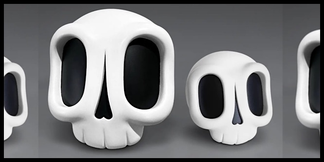 DEAD LUCKY Resin Skulls from Christopher Luke X Strangecat Toys