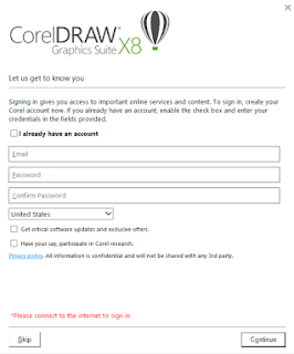 Cara menghilangkan login saat membuka CorelDraw X8