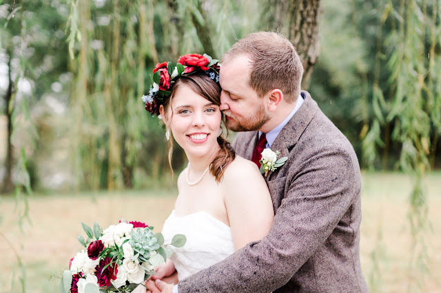 A rainy fall backyard tent wedding in Chestertown, MD photographed by Heather Ryan Photography