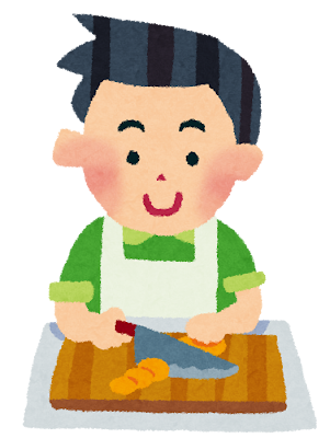 料理のイラスト「男性」