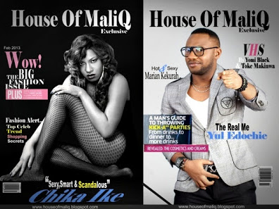Chika Ike And Yul Edochie On The Cover OfHouse Of Maliq Magazine