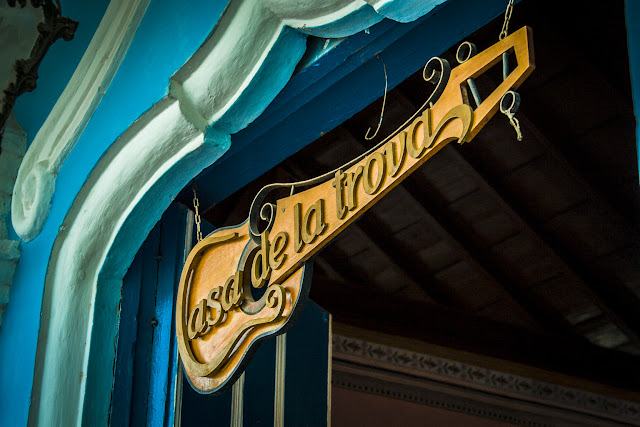 This is the entrance of the "Casa de la trova" in Trinidad