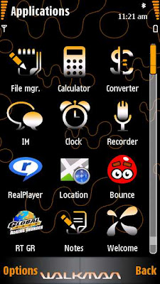 Walkman Orange Theme Nokia 5530