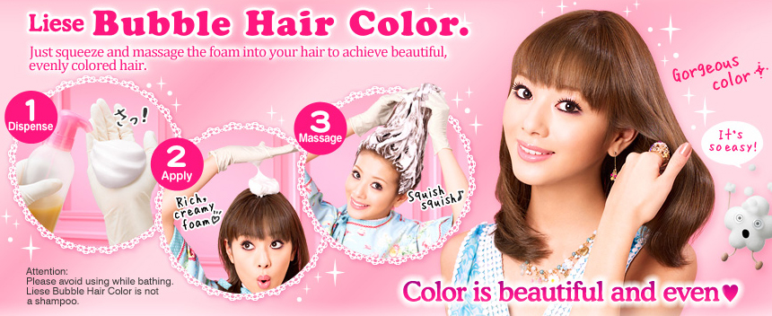 liese bubble hair color. Prettia Bubble Hair dye