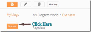 blog interface