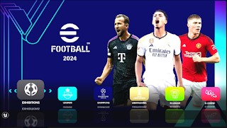 Download eFootball PES 2024 Update PPSSPP Chelito Real Face And Kits Camera PS5 Graphics HD Peter Drury Commentary