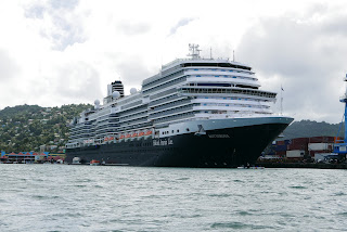 Holland America Line, Rotterdam at Castries, St Lucia.