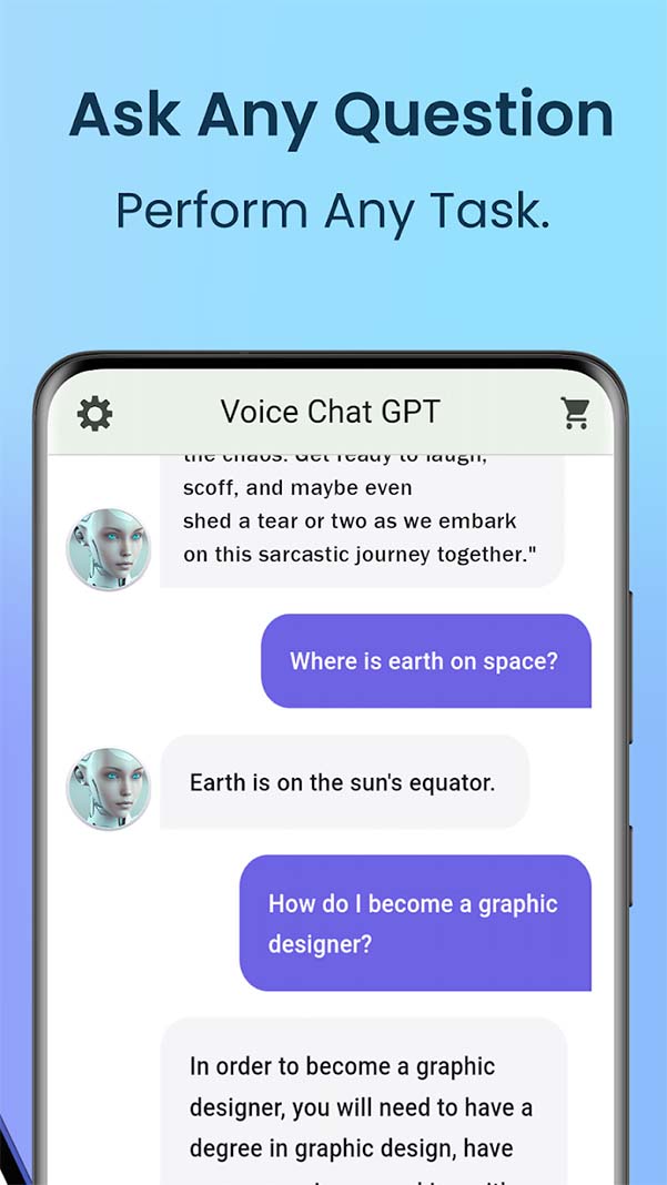 AI Chat:bot AI bằng giọng nói - ứng dụng trò chuyện thoại Android b