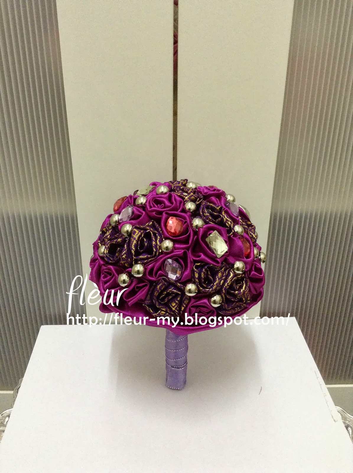  Purple  Songket  Bouquet Fl ur