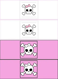 Pirate Girl Free Printable Labels.